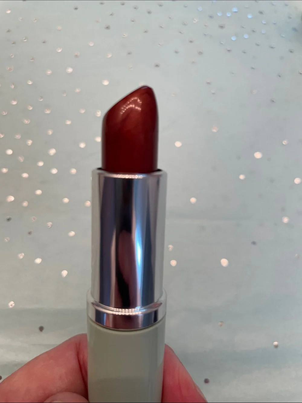 Clinique Color Surge Lipstick Vintage “Sassy Spice” Green Tube Discontinued 0.14
